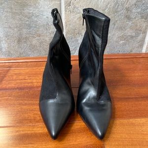 Mia Faux suede Faux leather heeled booties